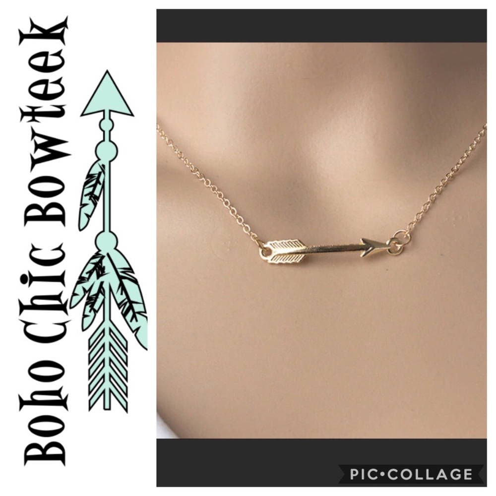 🎁Boho Sideways Arrow Necklace
